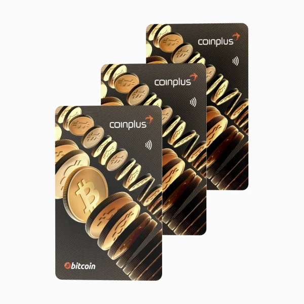 Pack of 3 black coinplus cards