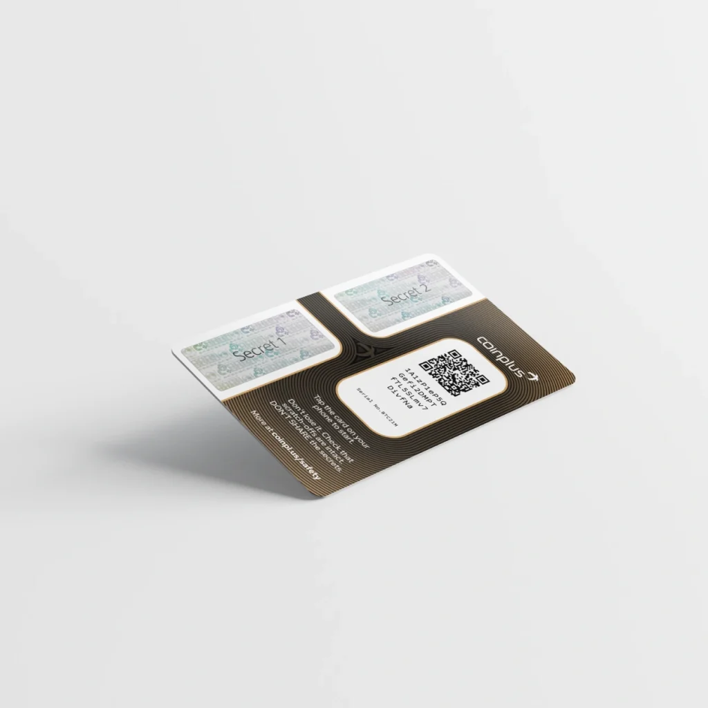 Coinplus Black card back